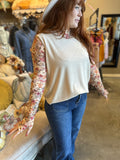 Beige or Rust Sleeveless Top