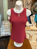 Rib Knit Racer Back Tank