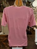 Knit Short Sleeve Top in Pink or Terracota