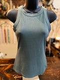 Rib Knit Racer Back Tank