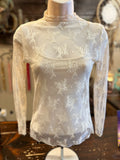 Sheer Lace Top in Beige, Black, Coffee and White