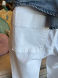 Hidden White Cropped Flare Jean