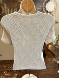 Ivory Floral Patterned Top