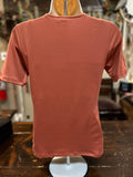 Knit Short Sleeve Top in Pink or Terracota