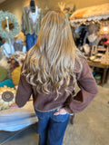 Brown Daisy Sweater