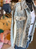 Denim Daisy Lace Jacket