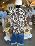 Leopard Print Silky Blouse