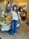 Beige or Rust Sleeveless Top