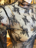 Sheer Lace Top in Beige, Black, Coffee and White