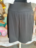 Skort 20" in Black, Brown or Camel