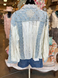 Denim Daisy Lace Jacket