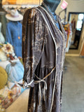 Brown Botanical Print Dress
