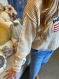 Vintage American Flag Sweater