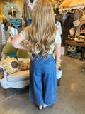 Wide Leg Denim Jumpsuit