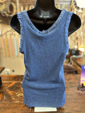 Sequin V Neck Tank Top in Beige, Black, White or Navy