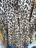 Leopard Print Silky Blouse