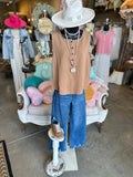 Gauze Tank Top in Cream or Mocha