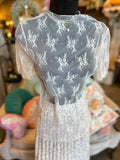 Mesh Lace Short Sleeve Top