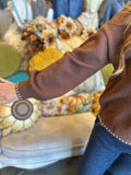 Brown Daisy Sweater
