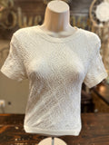 Ivory Floral Patterned Top