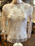 Sheer Lace Top in Beige, Black, Coffee and White