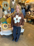 Brown Daisy Sweater