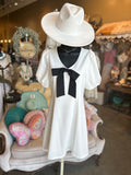 White Mini Dress With Bow