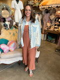 Denim Daisy Lace Jacket