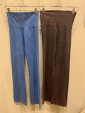 Black/Brown, Camel, Black ,Burgundy, Navy, Denim Blue and American Flag Yoga Pant