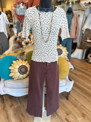 Risen Choco Brown Jean