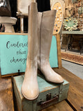 Diba True Fig Garden Boot in Off White Leather