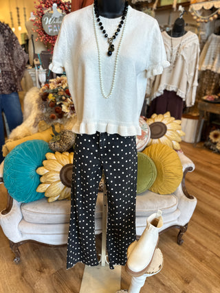 JBD Black Polkadot Jean