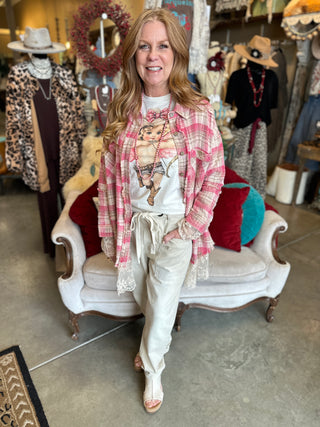 Vintage Oatmeal Slim Barrel Pant