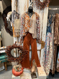 Orange Mix Floral Blouse
