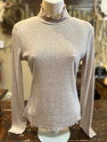 Ivory, Pink or Mocha Lettuce Edge Top