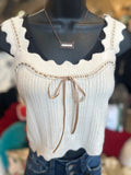 Cream Sweater Cami