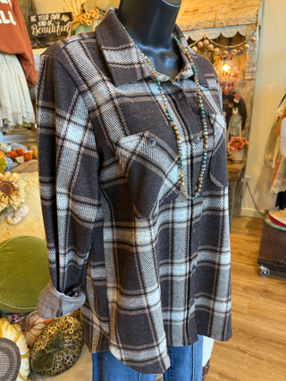 Brown Plaid Flannel