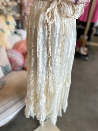 Ivory Lace Skirt