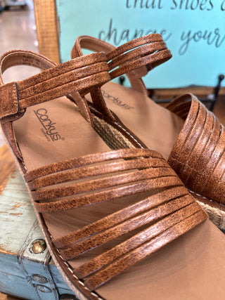 Corkys What About Now Wedge in Black or Cognac