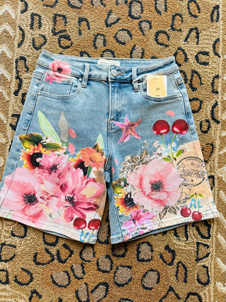 Risen Floral Print Short