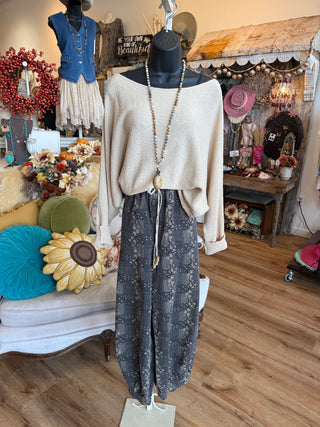 Natural Tapered Waist Sweater