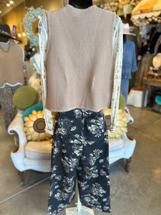 Coco or White Tie Sweater Vest
