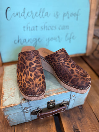 Corkys Maybe Later Leopard Wedge