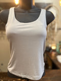 White or Beige Shell Tank Top