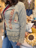 Ruffle Patchwork Jacket