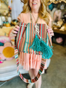 Boho Bucket Crossbody Bag