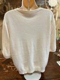 Basic Sweater in Ecru or Camel