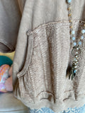 Latte Eyelet Hoodie