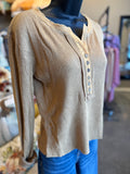 Coffee Henley Top