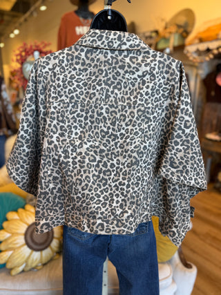Leopard Cape Jacket